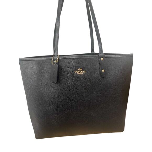 Sold!!! Coach Reversible City Tote In Signature Canvas With Moon Print - Picture 5 of 8